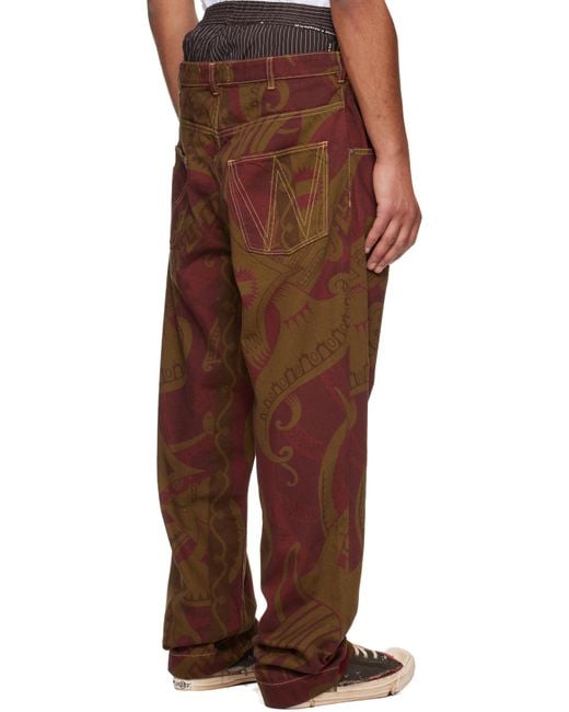 Vivienne Westwood Brown Builder Jeans for men