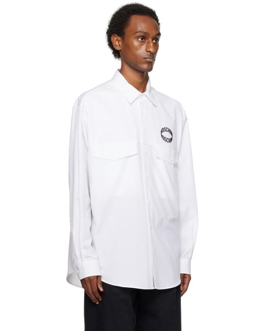 Moschino White Loop Shirt for men