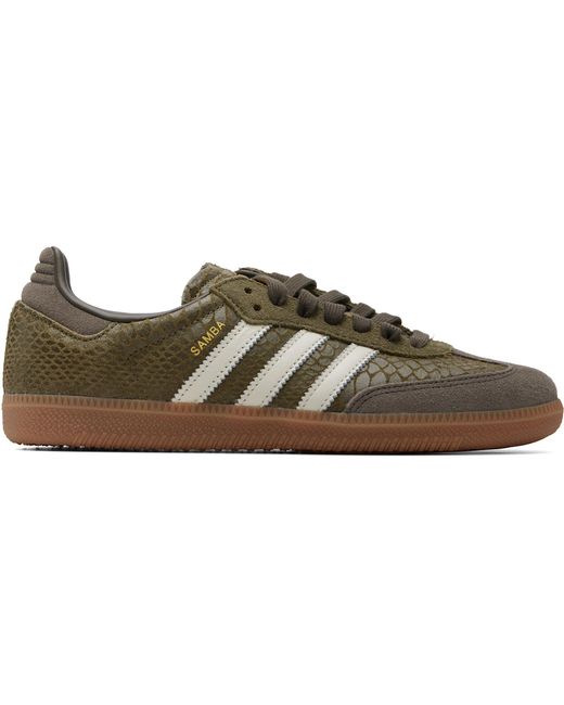 Adidas Originals Brown Samba Og Sneakers