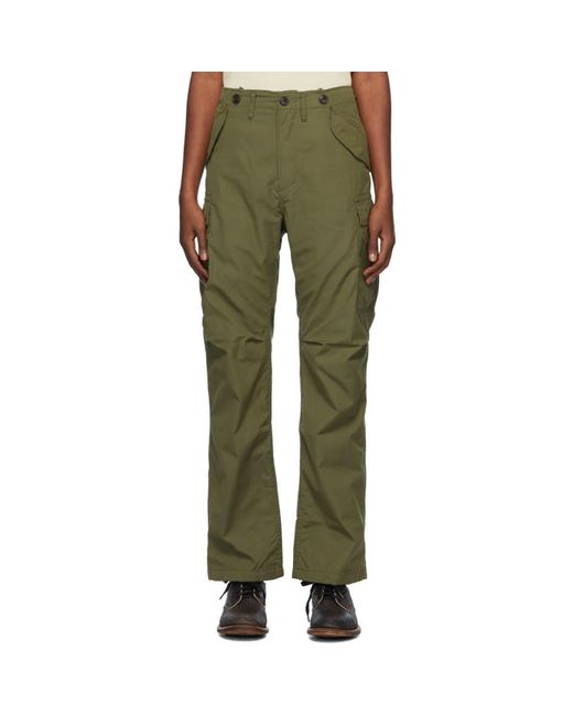 Visvim Cotton Green Jumbo Eiger  Sanction Cargo  Pants  for 