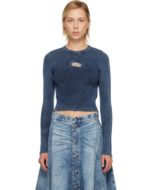 T-Shirt M-Anchor-A Bleu Marine DIESEL en coloris Blue