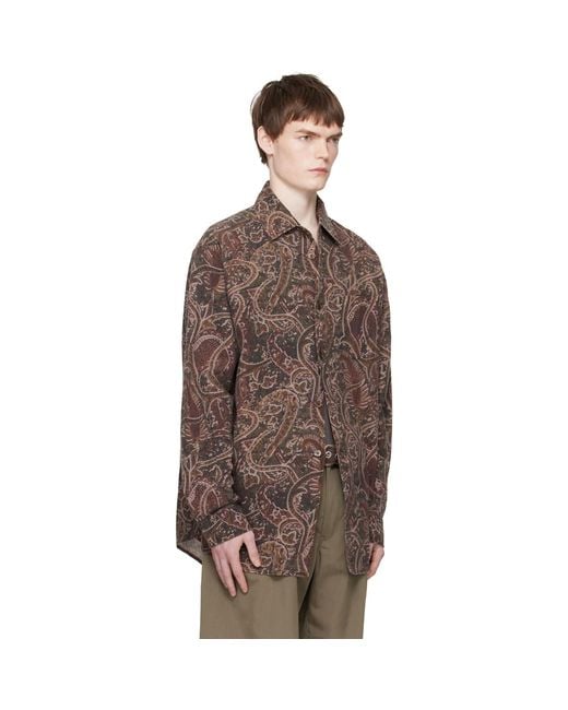 Our Legacy Brown Vast Shirt for men