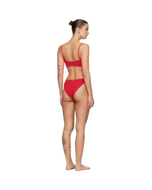 Hunza G Black Misty Tonal Hoop Bikini