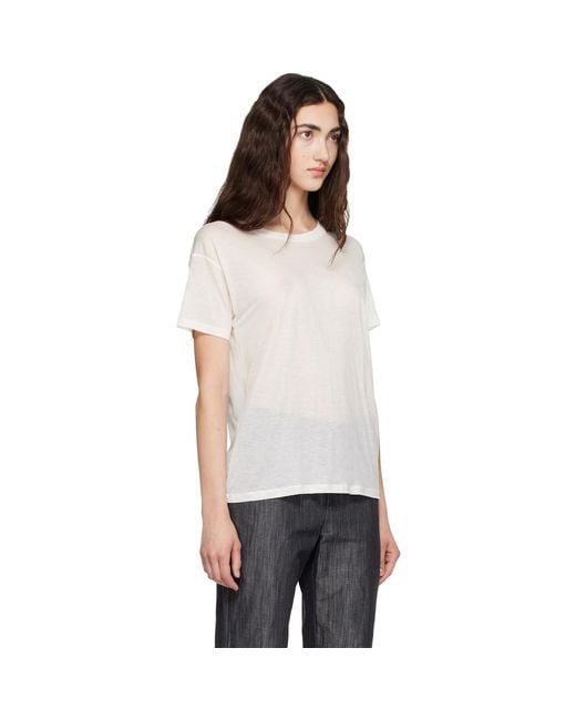 Baserange White Loose T-Shirt