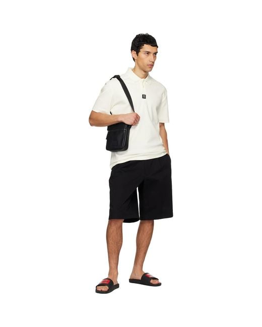 HUGO Black Logo Patch Bag for men