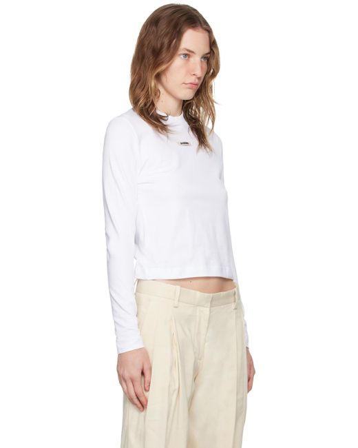 Jacquemus White The Gros Grain Long-Sleeve T-Shirt