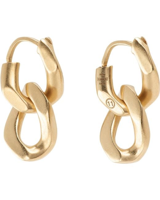 Maison Margiela Metallic Gourmette Collection Earrings