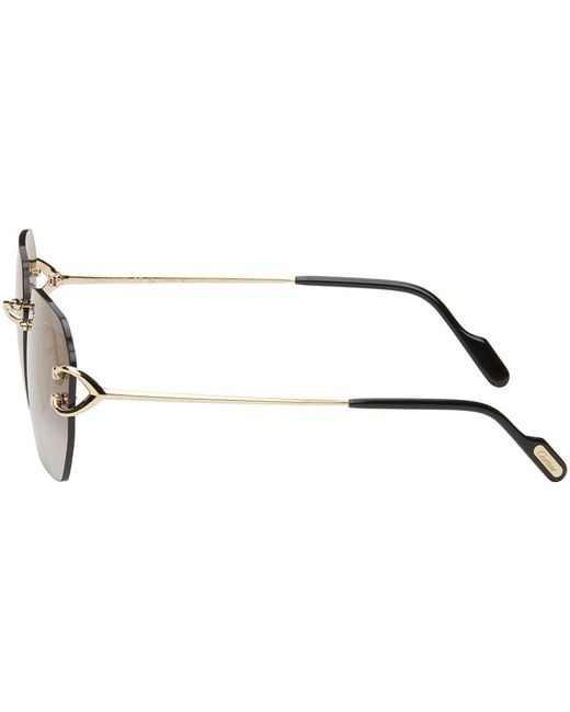 【関税込み】Cartier ゴールド Classic C de Cartier サングラス Sunglasses, Classic C de Cartier motif