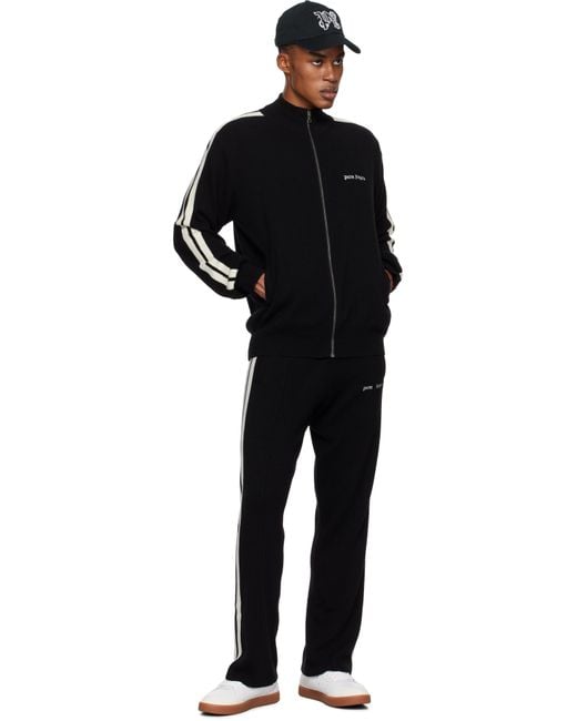 メンズ Palm Angels ウール&カシミヤ トラックジャケット Black