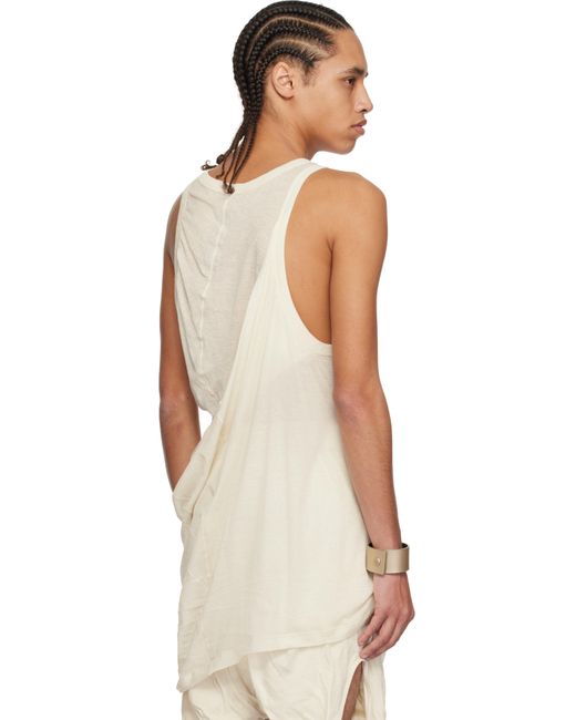 メンズ Rick Owens オフホワイト Hollywood Anthem タンクトップ Multicolor