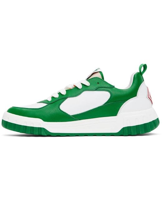 Casablancabrand Green 'The Court' Sneakers for men