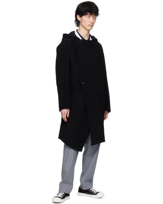 Vivienne Westwood Black Double-Breasted Reversible Coat for men