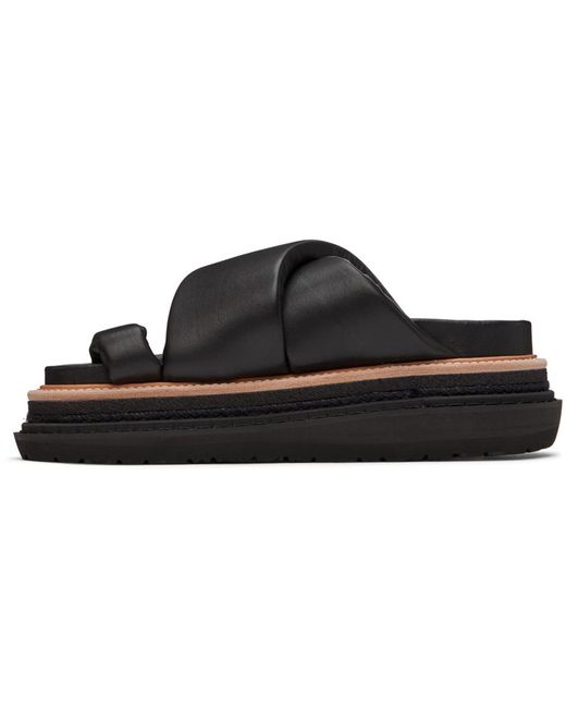 Sacai Black Multiple Sole Sandals for men