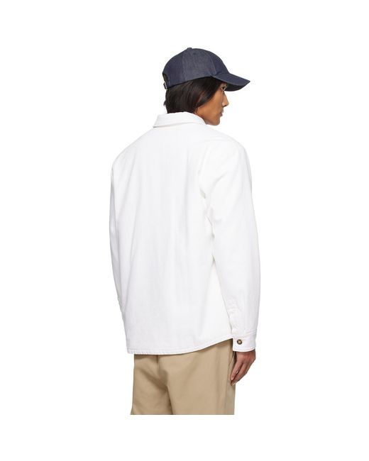 A.P.C. . White Alessio Jacket for men