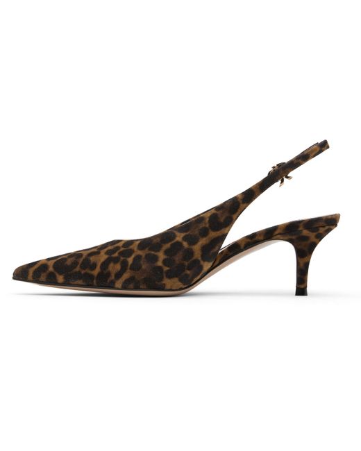 Gianvito Rossi Black Robbie Sling 55 Heels