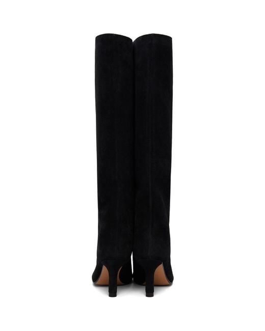 MM6 by Maison Margiela Black Suede Tall Boots
