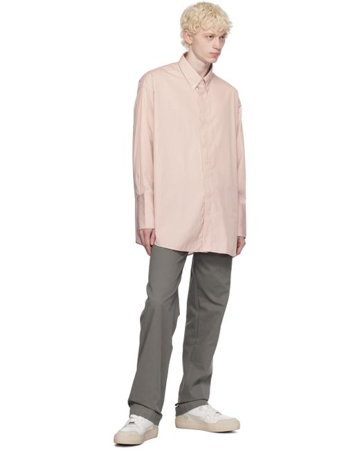 AMI Pink Button Down Shirt for men