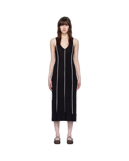 3.1 Phillip Lim Black Piping Maxi Dress