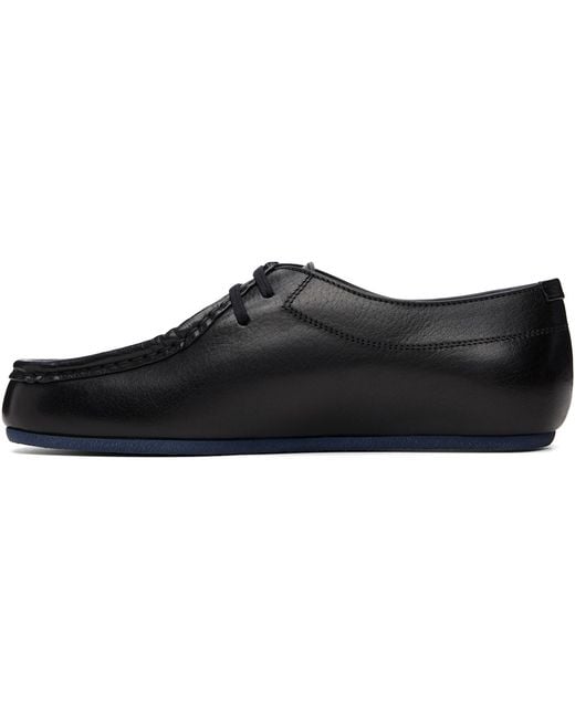 Jil Sander Black Hood Lace-Up Derbys