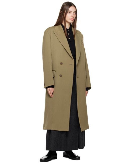 AURALEE Carsey Chesterfield Coat in Black | Lyst