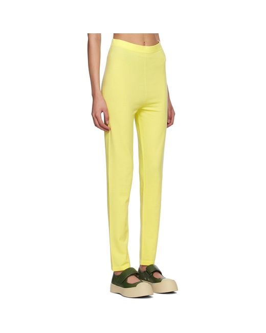 Studio Nicholson Yellow Forta leggings