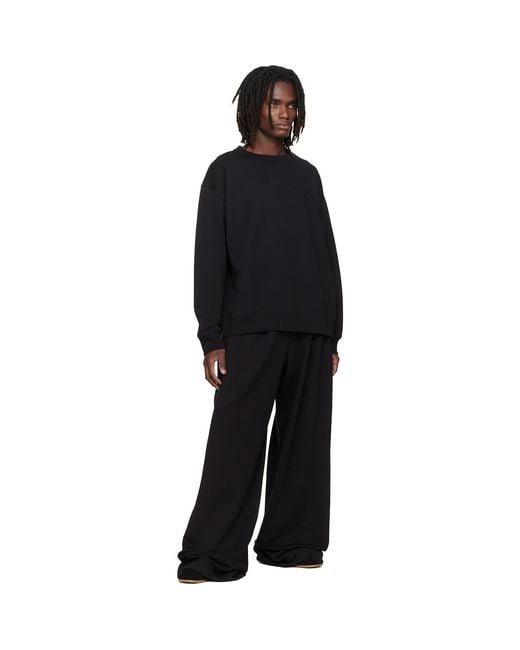 Dries Van Noten Black Oversized Sweatshirt for men