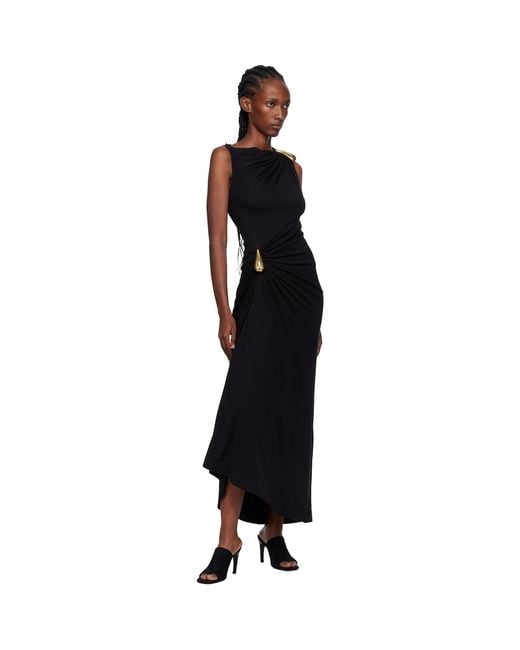 Bottega Veneta Black Viscose Jersey Maxi Dress