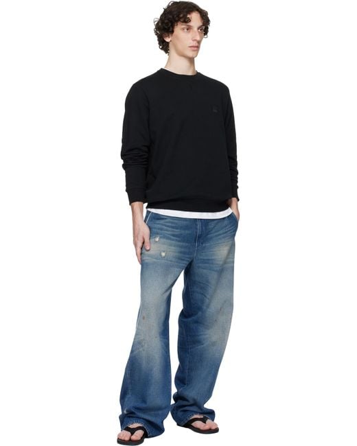 Boss Black Regular-Fit Logo Patch Sweatshirt for men