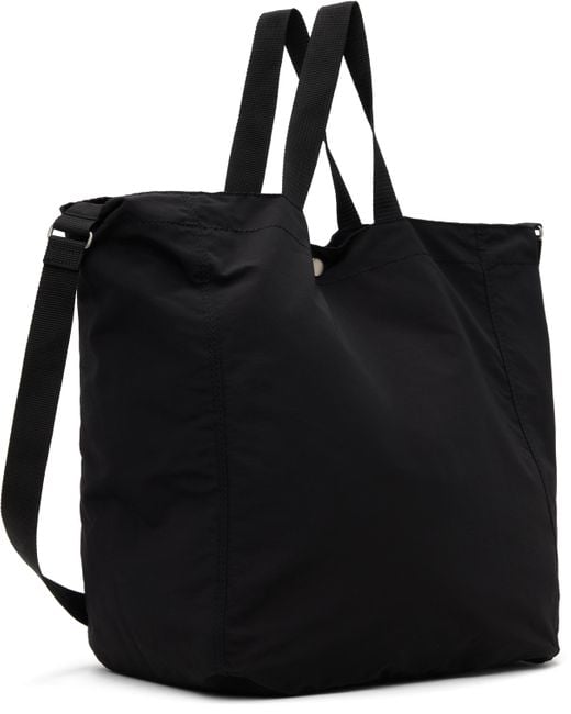Comme des Garçons Black Cotton Nylon Grosgrain Tote for men