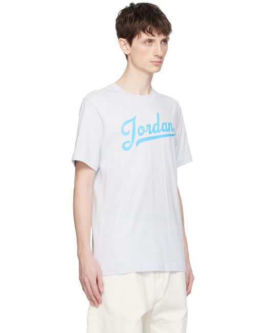 T-shirt gris à logos Nike pour homme en coloris White