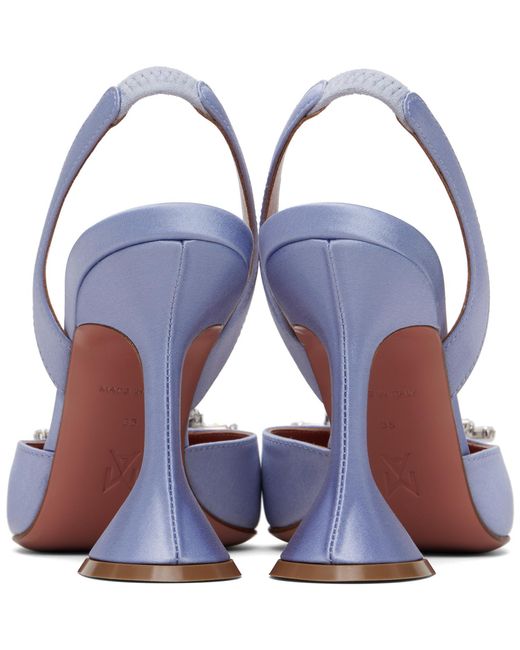 AMINA MUADDI Blue Begum Sling 95 Heels