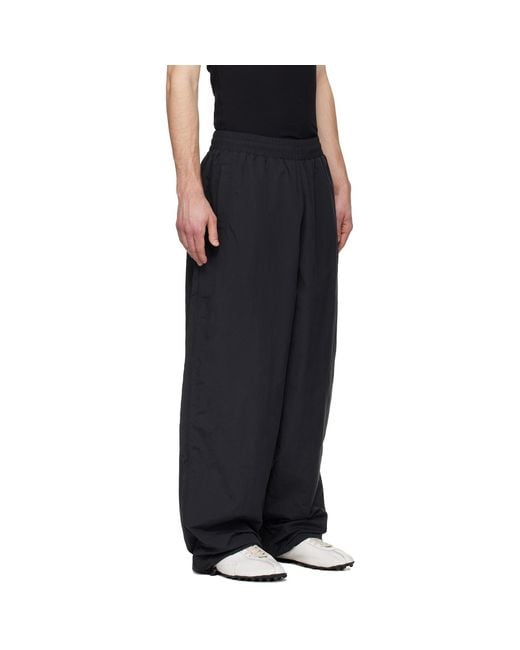 Vetements Black 'Global Mf' Track Pants for men