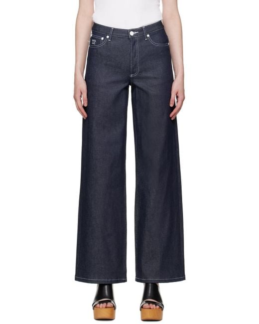 A.P.C. Blue Katie Holmes Edition Elisabeth Jeans