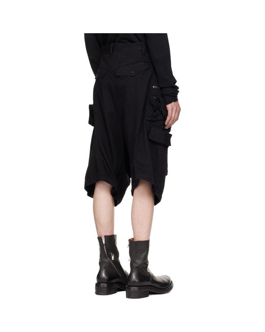Julius Black Tactical Kite Shorts for men