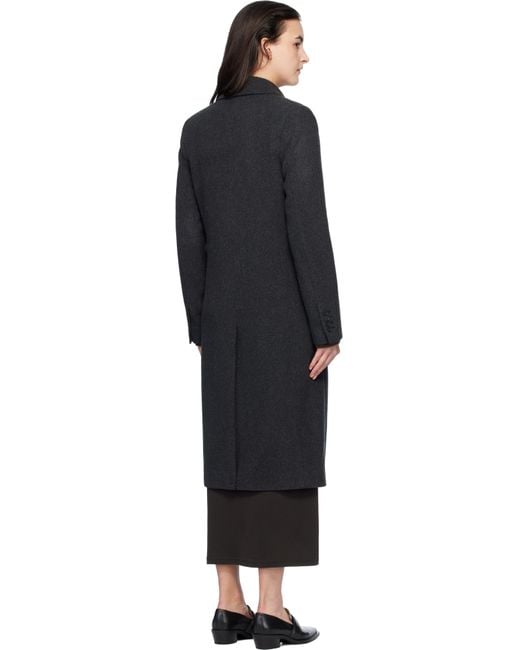 Filippa K Black 93 Slim Wool Coat