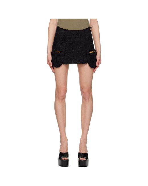 Blumarine Black Four Pocket Miniskirt