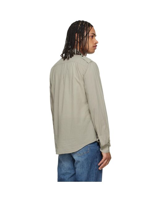 Our Legacy Multicolor Taupe Lean Shirt for men