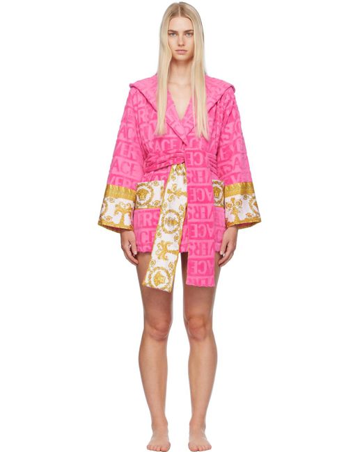 versace pink dressing gown Versace Pink Robe