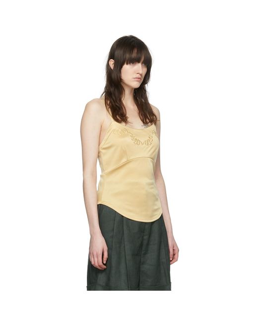 Maiden Name Black Ssense Exclusive Tan Naomi Camisole