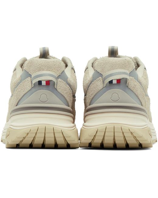 Moncler Black Beige Lite Runner Sneakers for men