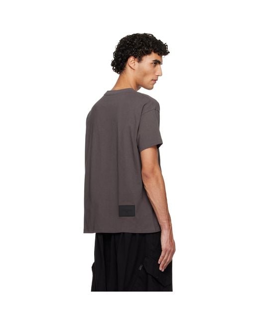 we11done Black Mini Logo T-Shirt for men