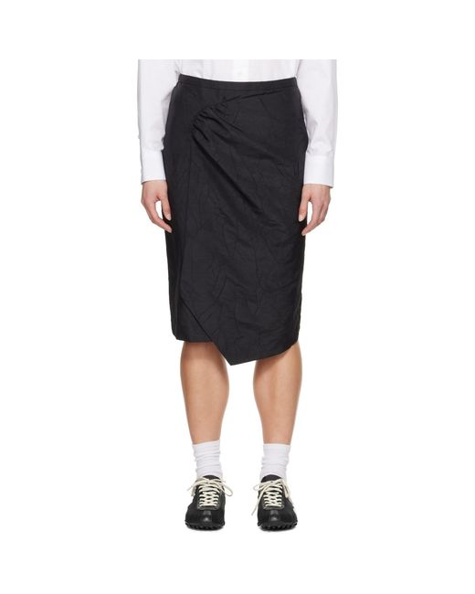 Adererror Black Medium Midi Skirt