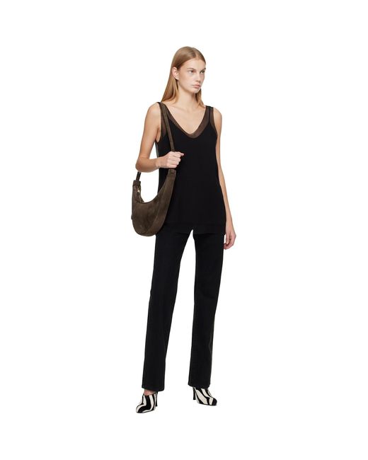 Khaite Black Colt Mule Heels
