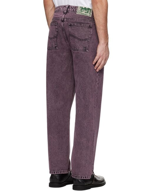 Dime Purple Classic Relaxed Jeans for men