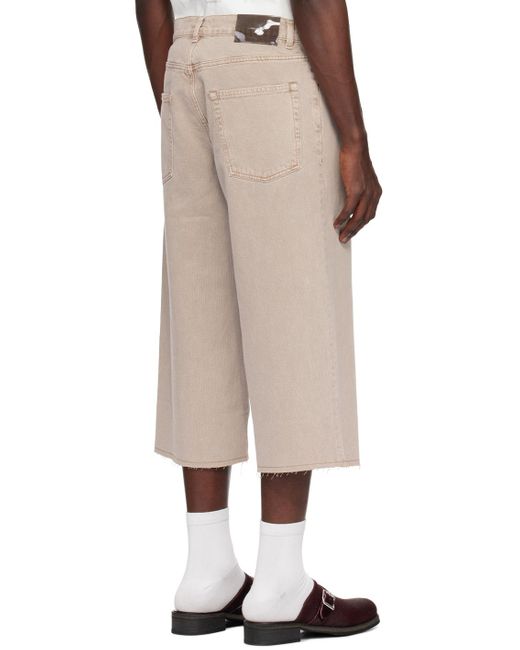 Our Legacy Natural Taupe Capri Shorts for men