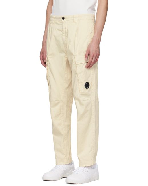 Pantalon cargo décontracté blanc cassé C P Company pour homme en coloris Natural
