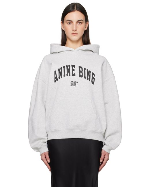 Anine Bing White Harvey Hoodie