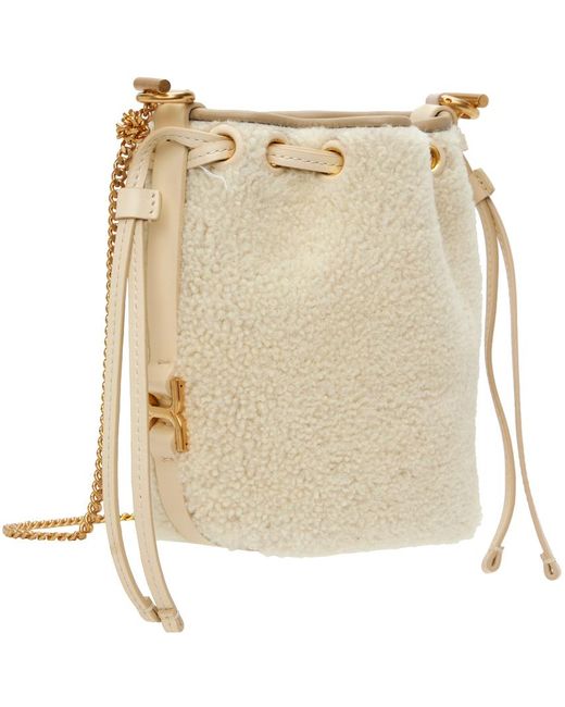 Chloé Natural Off-white Marcie Micro Bucket Bag