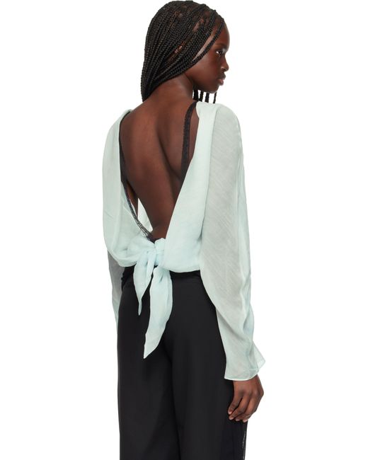 Christopher Esber Black Latticed Lace Shrug Top