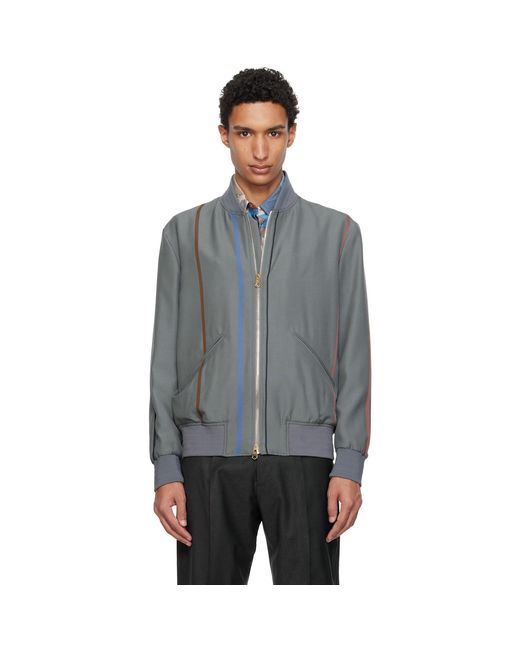 Paul Smith Black Regular Fit Bomber Jacket for men